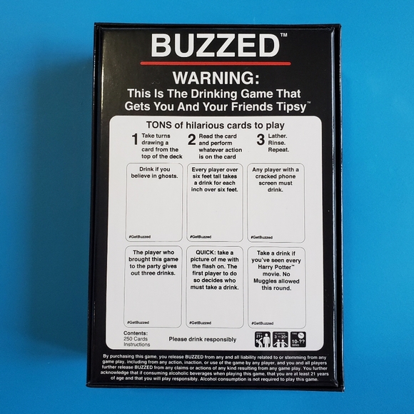 "Buzzed" Drinking Card Game - BNIP - Picture 2 of 2